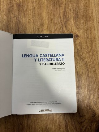 Lengua castellana y literatura II. Libro del es...