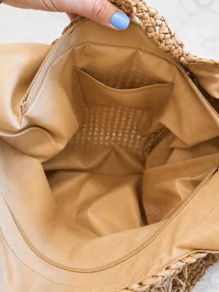 Bolso de playa Zara flecos