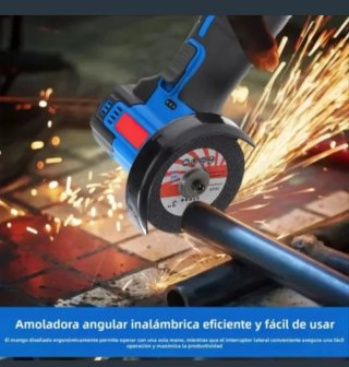 Mini Amoladora Angular Inalámbrica (2 Baterías)