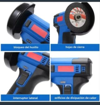 Mini Amoladora Angular Inalámbrica (2 Baterías)