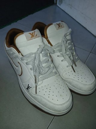Zapatillas Louis Vuitton x Nike Blancas Marrones