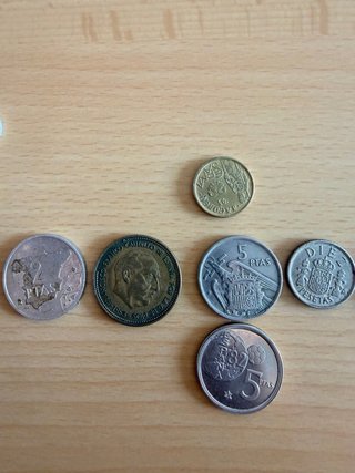 Lote monedas antiguas varias