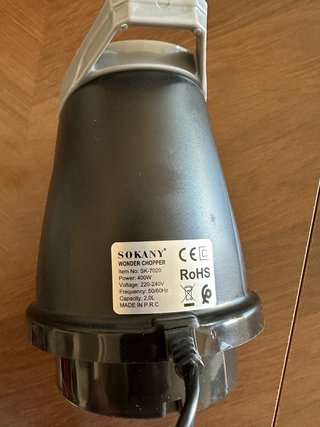 Picadora SOKANY SK-7020 2L 400W acero inoxidable