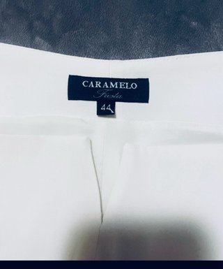 Vestido largo crepe blanco