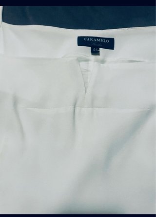 Vestido largo crepe blanco