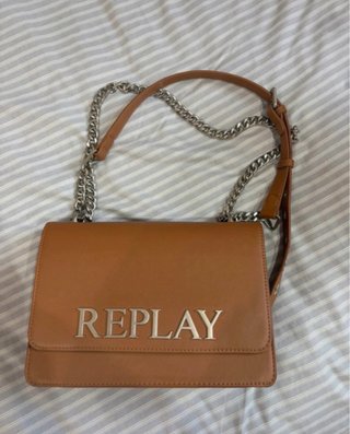 Bolso Replay Marrón Pequeño-Mediano