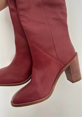 Botas Hoss Intropia Piel Rojas