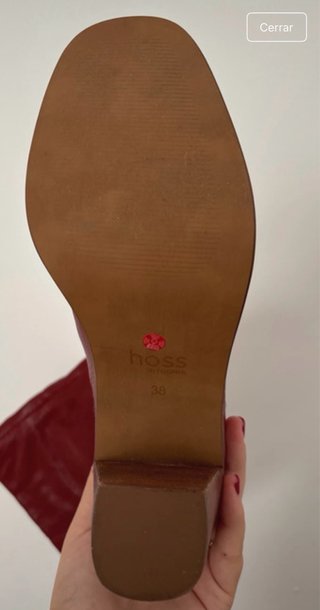 Botas Hoss Intropia Piel Rojas