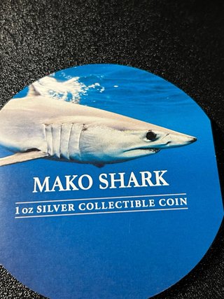 Moneda Plata Tiburón Mako Niue 2016 1oz