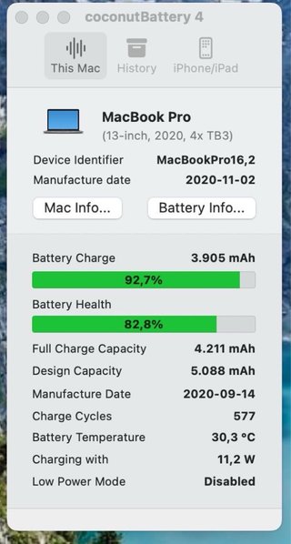 MacBook Pro 13 i7 2020 32GB RAM 1TB SSD
