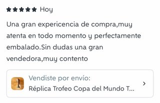 Réplica Trofeo Copa del Mundo FIFA