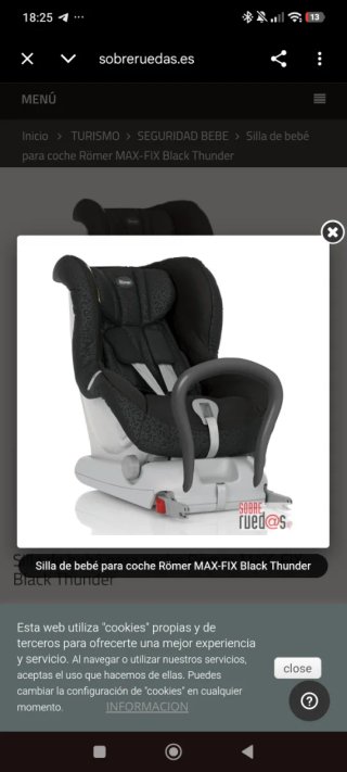 Silla coche contramarcha 0-18 kg Britax-Römer