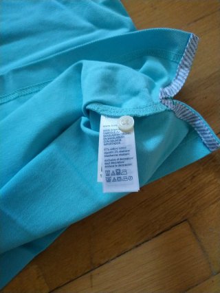 Polo Tommy Hilfiger Talla XL, azul verdoso