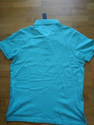 Polo Tommy Hilfiger Talla XL, azul verdoso