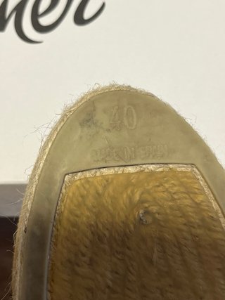 Cuñas Castañer camel con lazo, 6,5cm altura