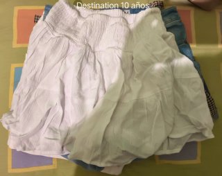 Lote 8 pantalones cortos y faldas niña/mujer.