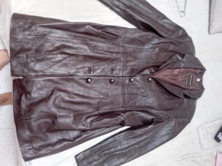 Chaqueta de piel vintage mujer