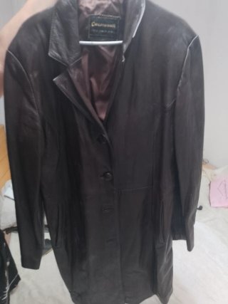 Chaqueta de piel vintage mujer