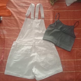 Mono corto blanco + top