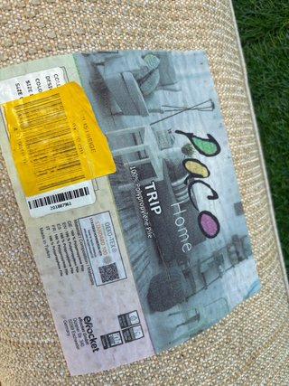 Alfombra beige tamaño extra grande
