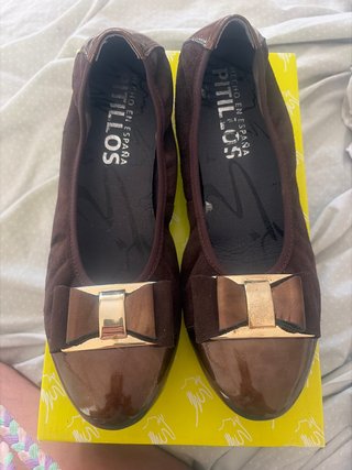 Zapatos Pitillos Marrones Talla 38