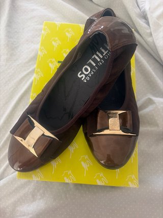 Zapatos Pitillos Marrones Talla 38