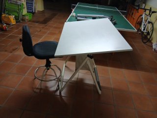 Mesa Dibujo Técnico y Silla Giratoria