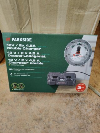 Caricabatterie Doppio Parkside X12V TEAM PDSLG 12