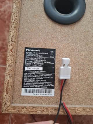 Altavoces Panasonic Negros