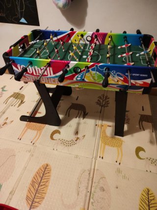 Mesa de billar y futbolín 5 en 1