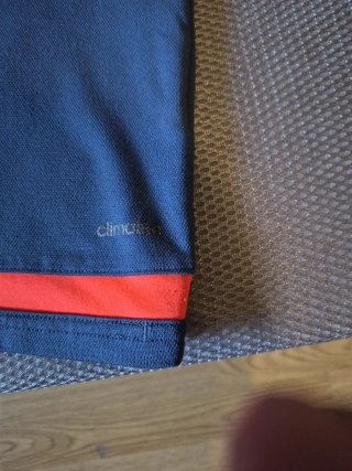 Polo Valencia C.F. Adidas Azul Oscuro / Naranja