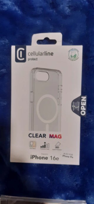Funda Cellularline Clear Mag iPhone 16e y 17e