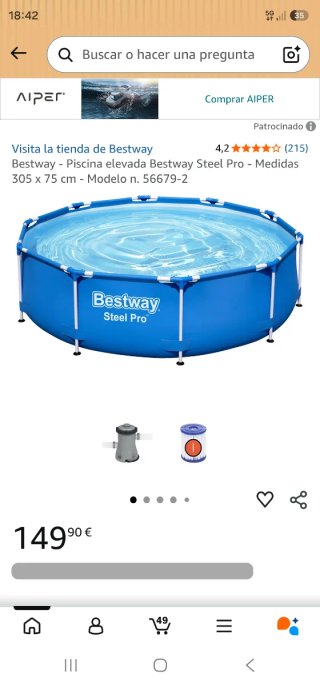 Piscina Bestway Steel Pro 305x76cm