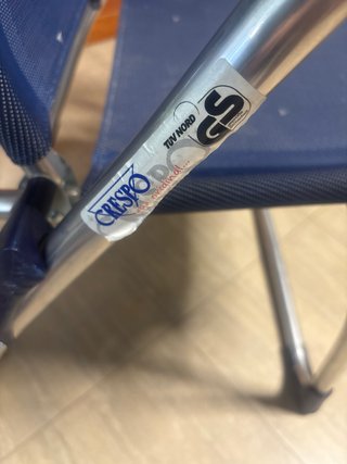 Silla Crespo Plegable Azul