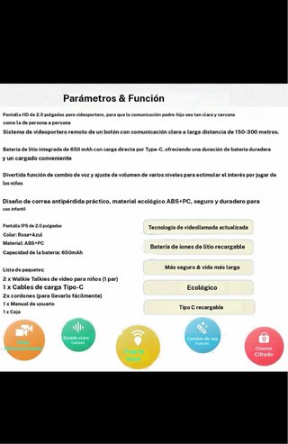 Walkie Talkie KGG Infantil Unicornio