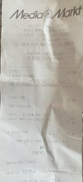 Recambios para Roomba