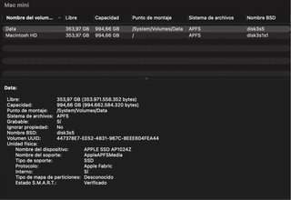 Mac Mini M2 16GB RAM 1TB SSD Plata