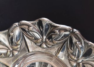 Precioso centro de mesa alpaca estilo Art Nouveau