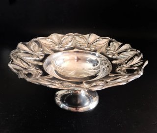 Precioso centro de mesa alpaca estilo Art Nouveau