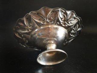 Precioso centro de mesa alpaca estilo Art Nouveau