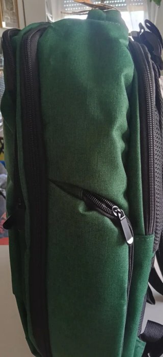Mochila verde para portátil