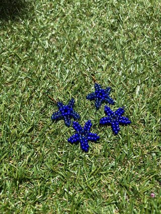 Pendientes Estrella Azul