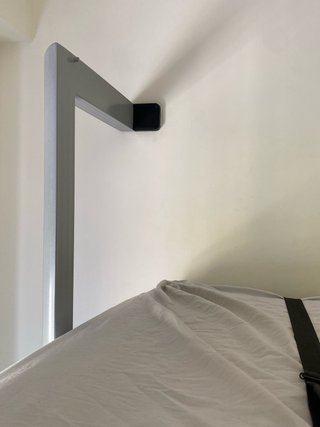 Letto A Castello Pieghevole in Metallo e Legno