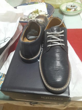 IGI&CO Scarpe Uomo Pelle Blu Scuro