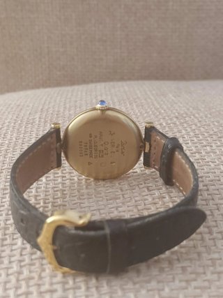 Reloj Cartier unisex Dorado y Negro