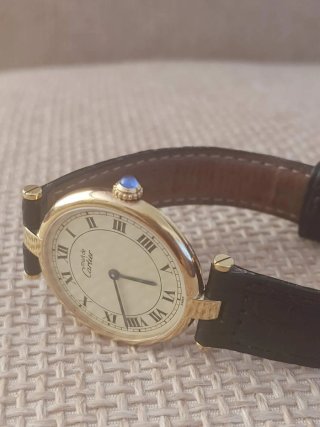 Reloj Cartier unisex Dorado y Negro