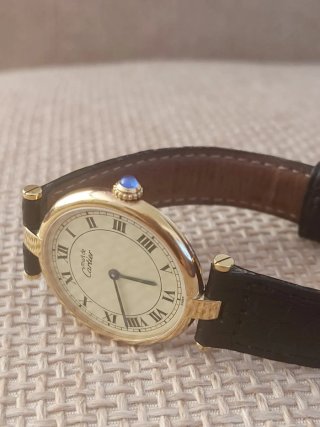 Reloj Cartier unisex Dorado y Negro