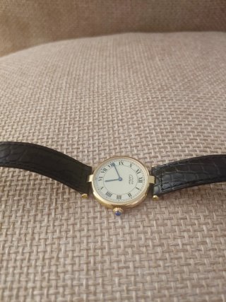 Reloj Cartier unisex Dorado y Negro