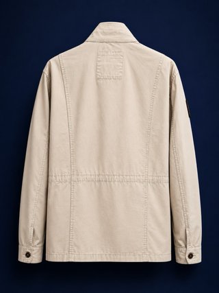 Chaqueta Militar Vintage XXL Beige