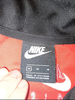 Felpa Nike Air Mezza Zip Rossa